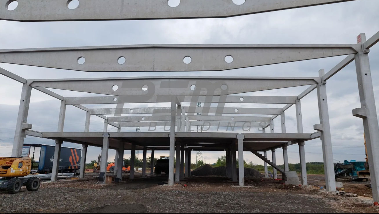 PEM Betónové haly – nosná konštrukcia