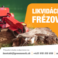 Likvidácia pňov frézovaním