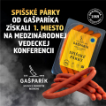 Spišské párky od Gašparíka získali 1. miesto na medzinárodnej vedeckej konferencii