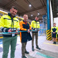 Marek Polák, Generálny manažér Smurfit Kappa Obaly Štúrovo, a.s.; Zdeněk Suchitra CEO- riaditeľ regiónu Česko Slovensko; Tomáš Stríž, Manažér výroby Smurfit Kappa Obaly Štúrovo, a.s.