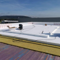 Trilaug – Unotech – Trenčín – montáž obvodového opláštenia a hydroizolácia strechy