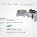 Electric Part-turn Actuators with gearboxes