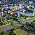 Panorama of the city of Hlohovec