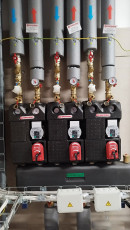 Giacomini boiler sets - dividing the system into multiple (smaller) zones, thus simplifying their control.